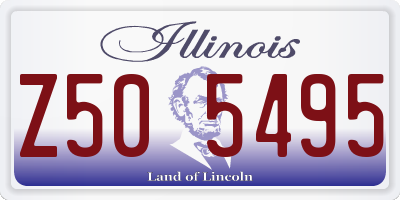 IL license plate Z505495