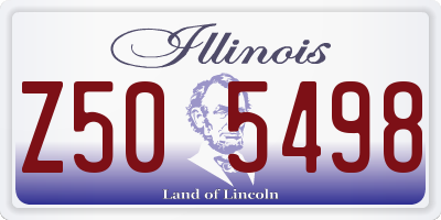IL license plate Z505498