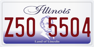 IL license plate Z505504