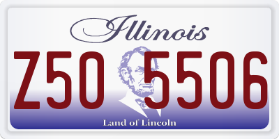 IL license plate Z505506