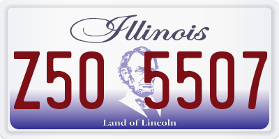 IL license plate Z505507