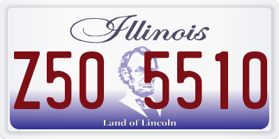 IL license plate Z505510