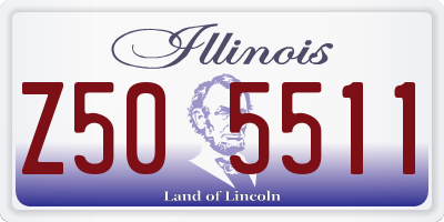 IL license plate Z505511