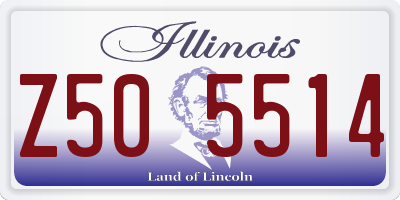 IL license plate Z505514