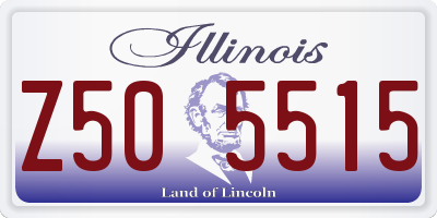 IL license plate Z505515