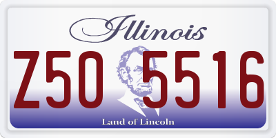 IL license plate Z505516