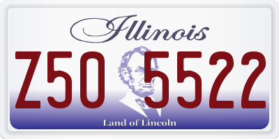 IL license plate Z505522