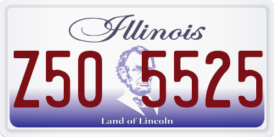 IL license plate Z505525