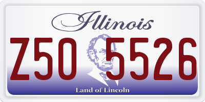 IL license plate Z505526
