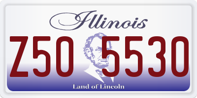 IL license plate Z505530