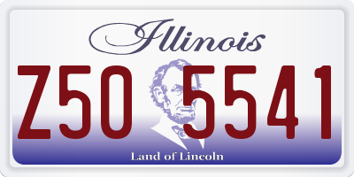 IL license plate Z505541