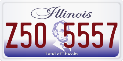 IL license plate Z505557