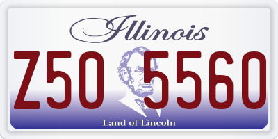 IL license plate Z505560