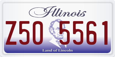 IL license plate Z505561