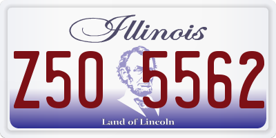 IL license plate Z505562
