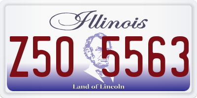 IL license plate Z505563