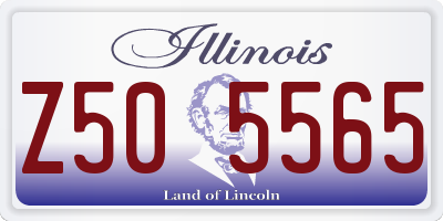 IL license plate Z505565