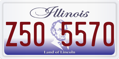 IL license plate Z505570