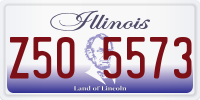 IL license plate Z505573