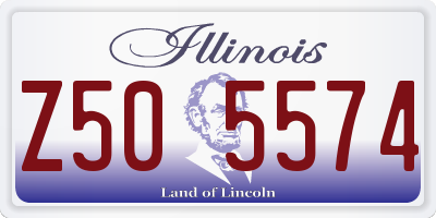 IL license plate Z505574