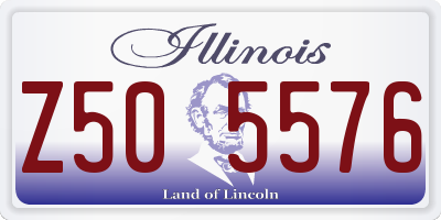 IL license plate Z505576