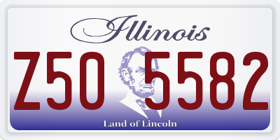 IL license plate Z505582