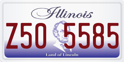 IL license plate Z505585