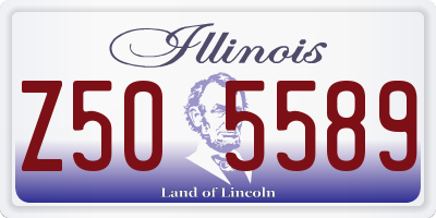 IL license plate Z505589