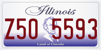 IL license plate Z505593