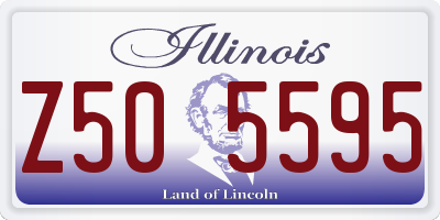 IL license plate Z505595