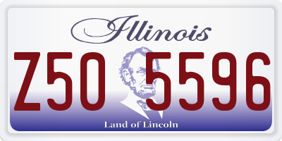IL license plate Z505596
