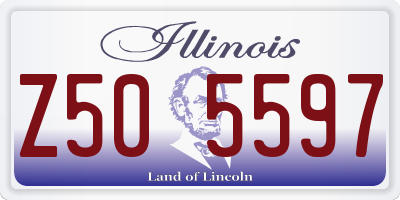 IL license plate Z505597