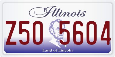 IL license plate Z505604