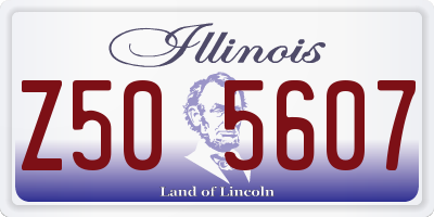 IL license plate Z505607