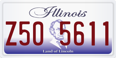 IL license plate Z505611
