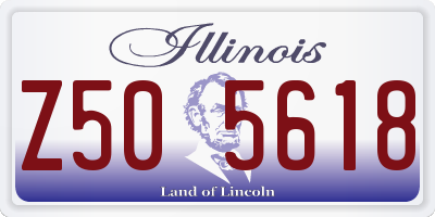 IL license plate Z505618