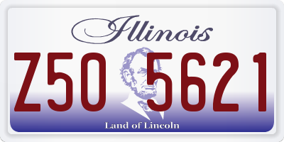 IL license plate Z505621