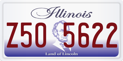 IL license plate Z505622