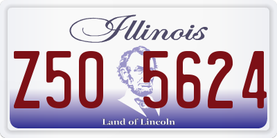 IL license plate Z505624