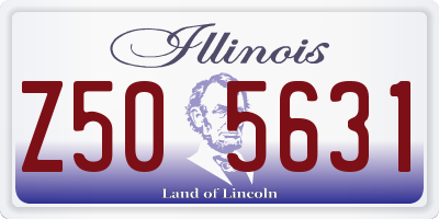 IL license plate Z505631