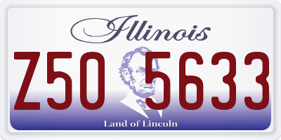 IL license plate Z505633