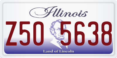 IL license plate Z505638