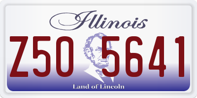 IL license plate Z505641