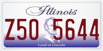 IL license plate Z505644