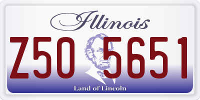IL license plate Z505651