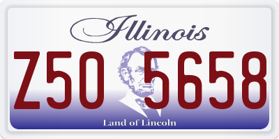 IL license plate Z505658