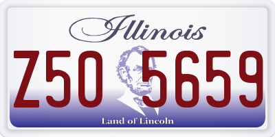 IL license plate Z505659