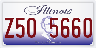 IL license plate Z505660