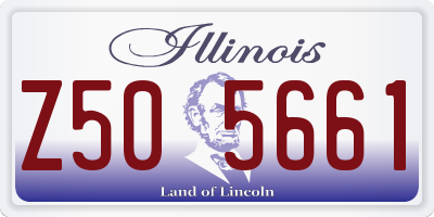 IL license plate Z505661