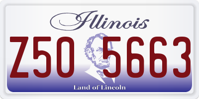 IL license plate Z505663